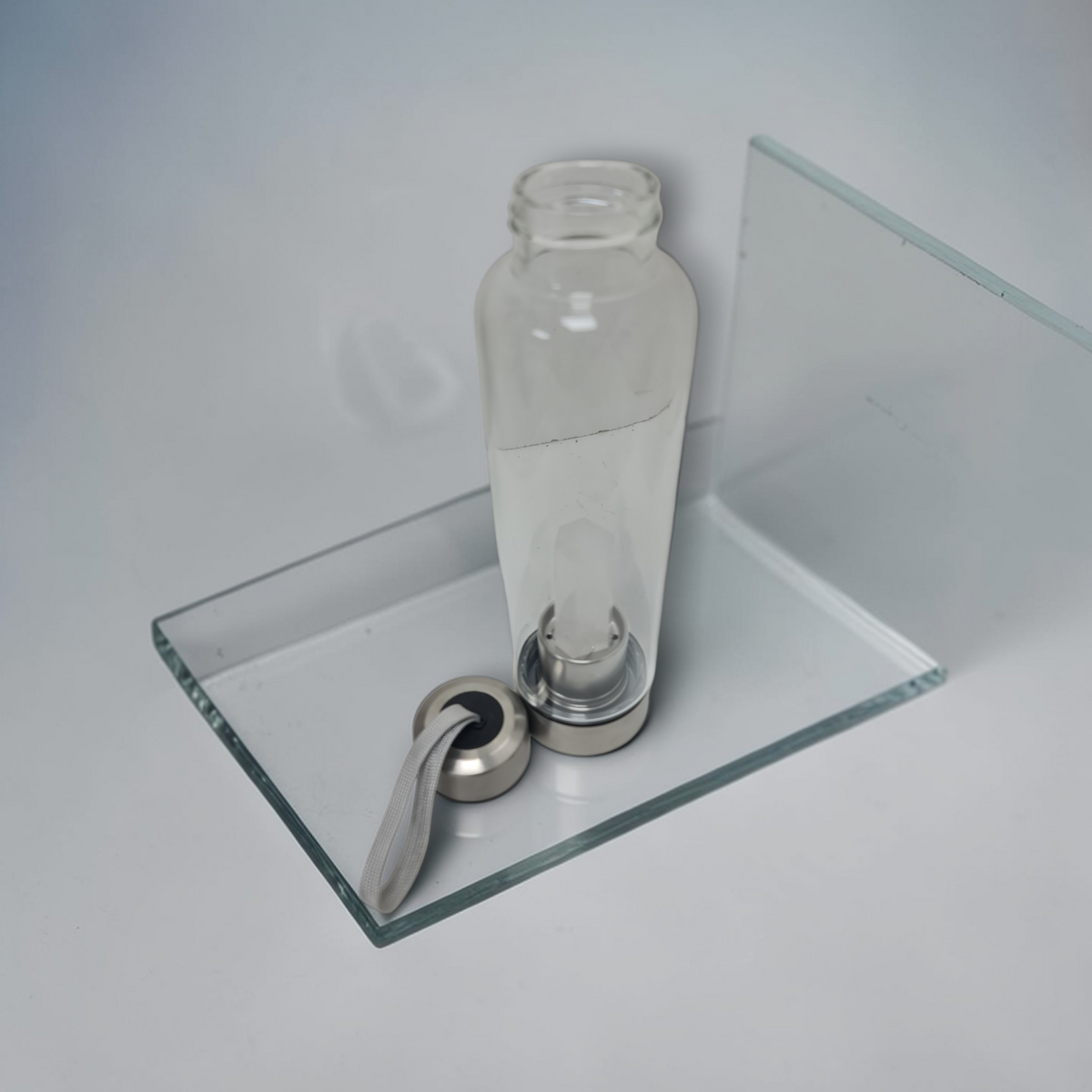 Botella con cuarzo para agua