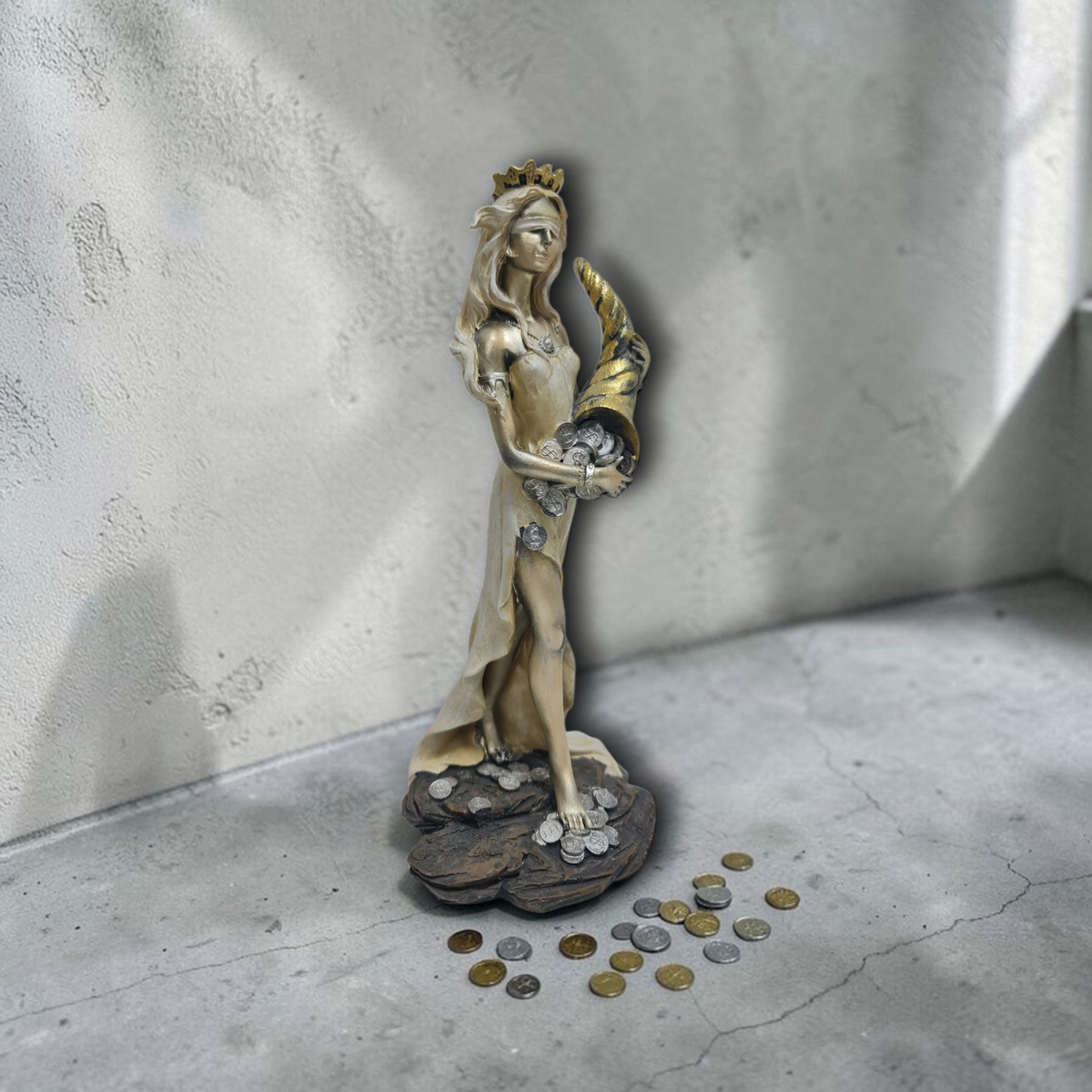 Statue des Gottes Dagda, mythologische Götter, esoterische und religiöse Gegenstände, handbemalt