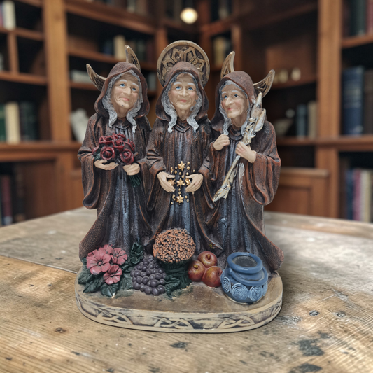Statue, Figur, 3 Wicca-Hexen