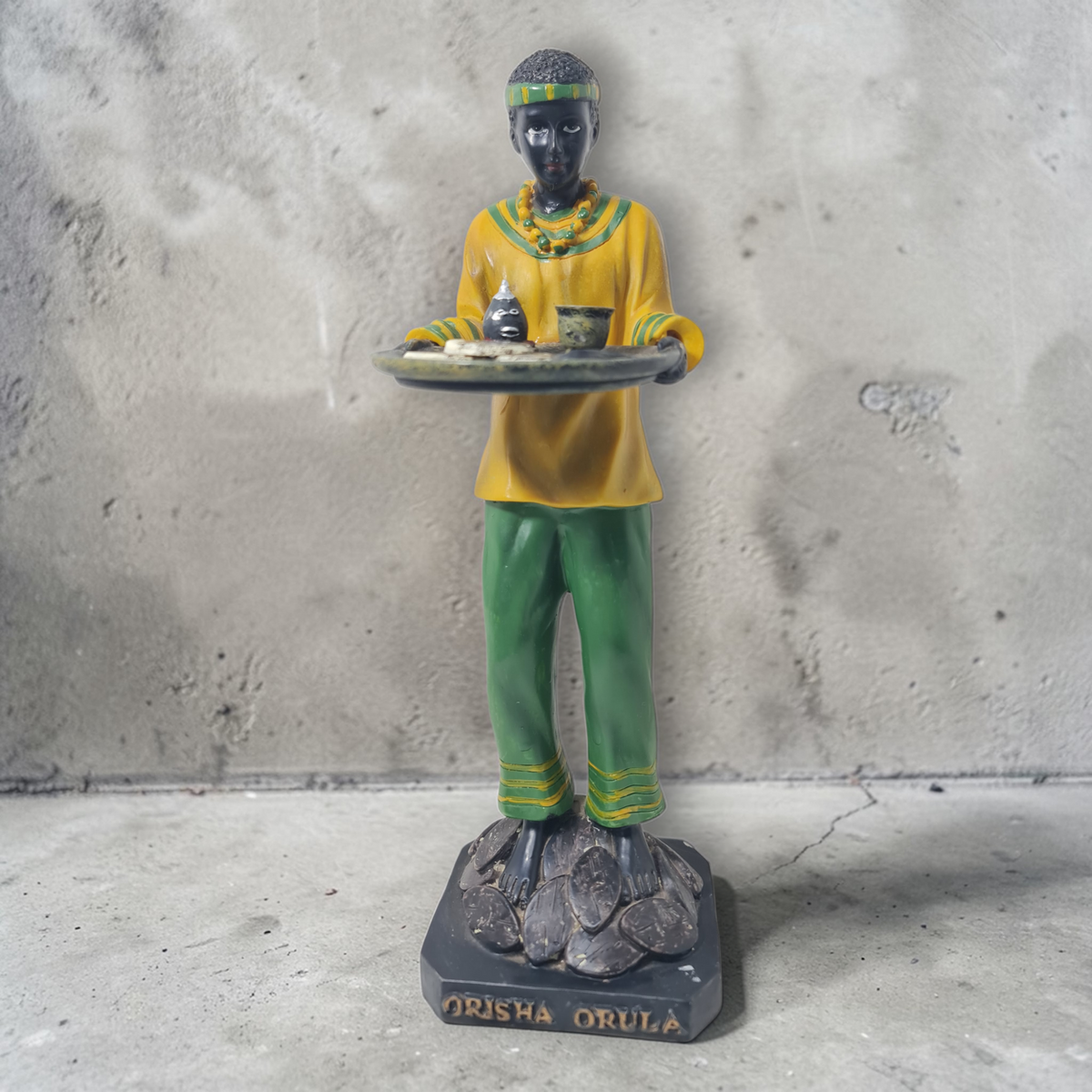 Statue von Oshumaré mit Regenbogen, Santeria, Candomble, Kimbisa, Umbanda