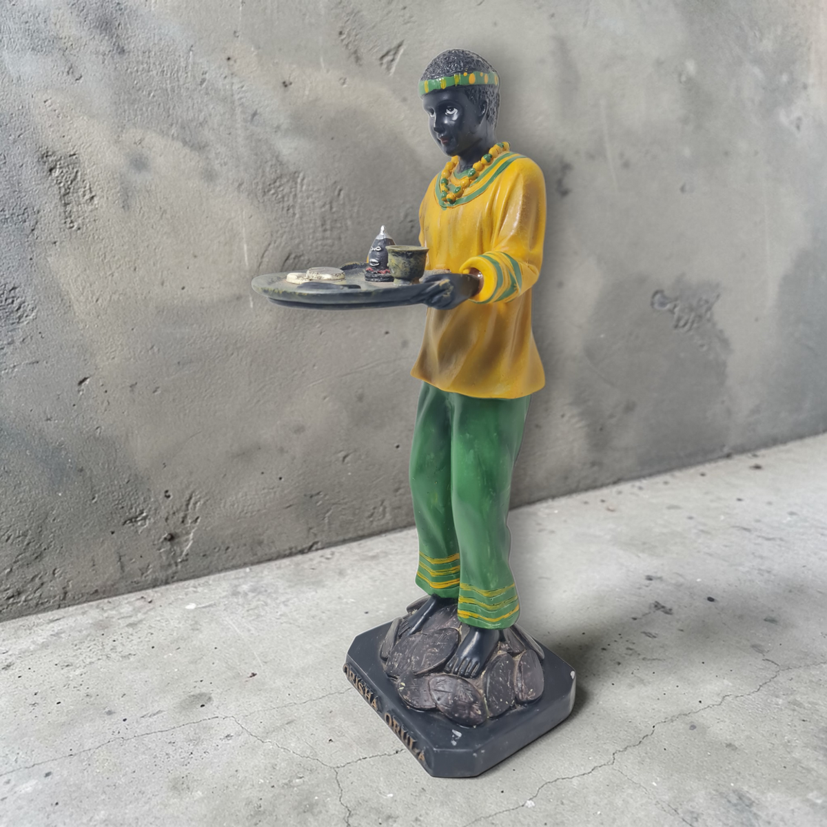 Statue von Oshumaré mit Regenbogen, Santeria, Candomble, Kimbisa, Umbanda