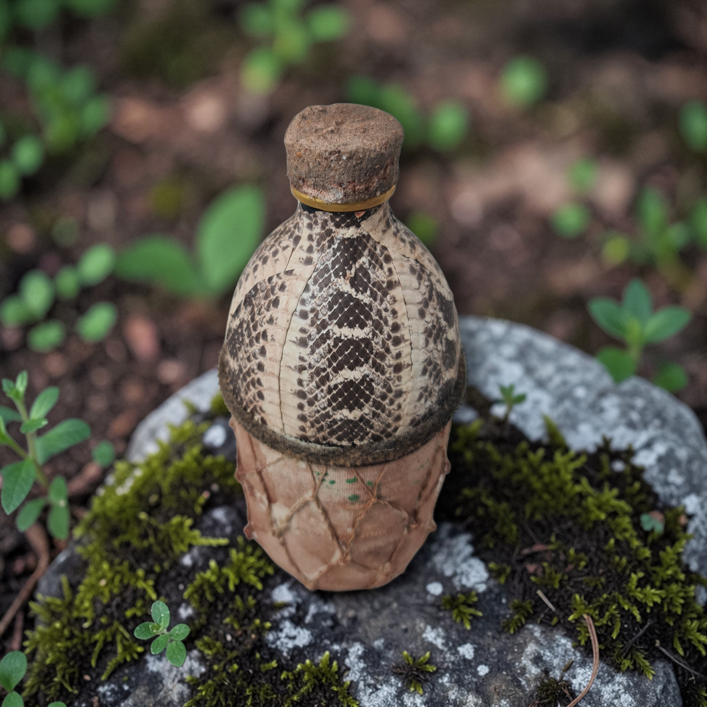 Botella cargada , de la Suerte African art , vudu , African vodun