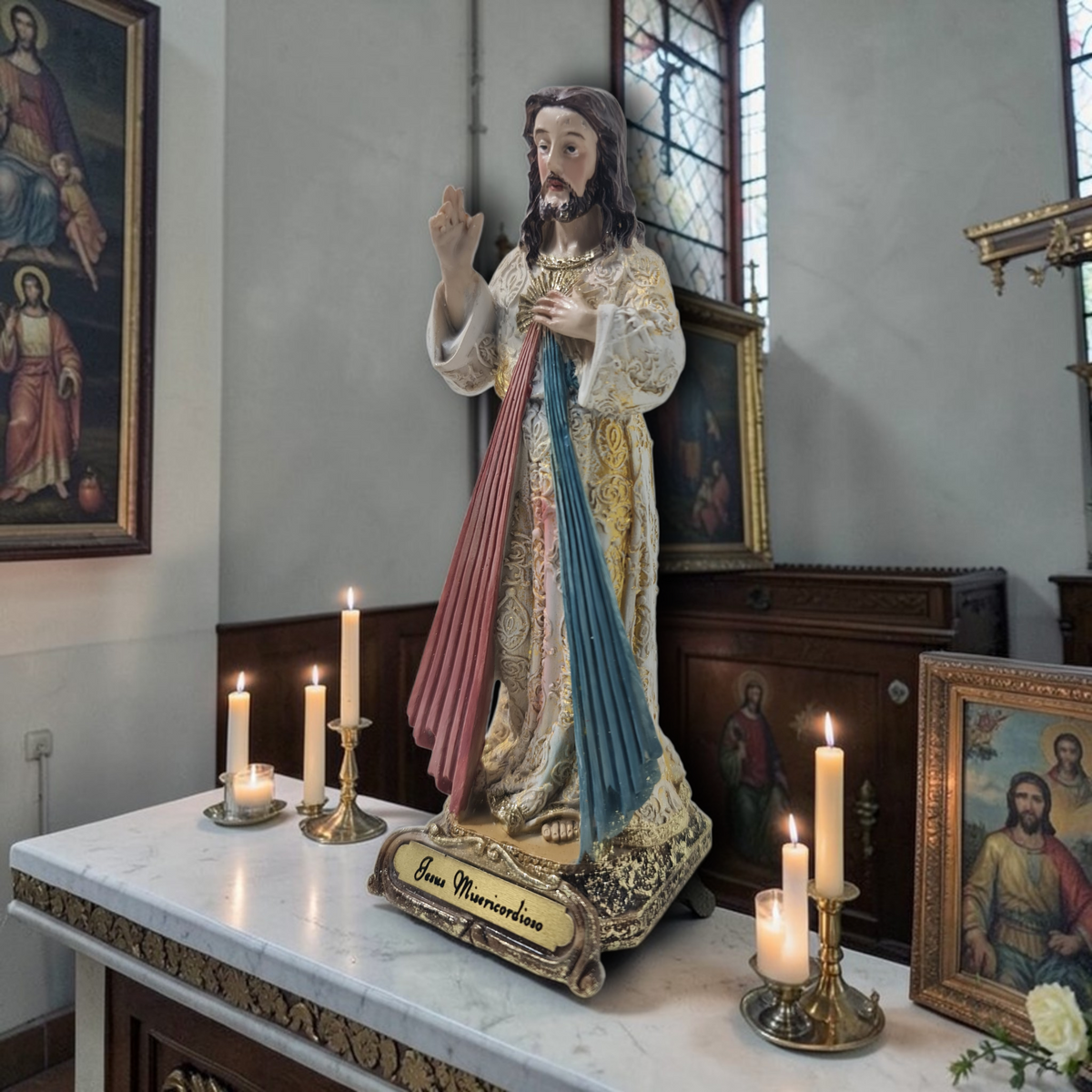Cristo Misericordioso. Santos y Vírgenes Católicas, Productos Religiosos