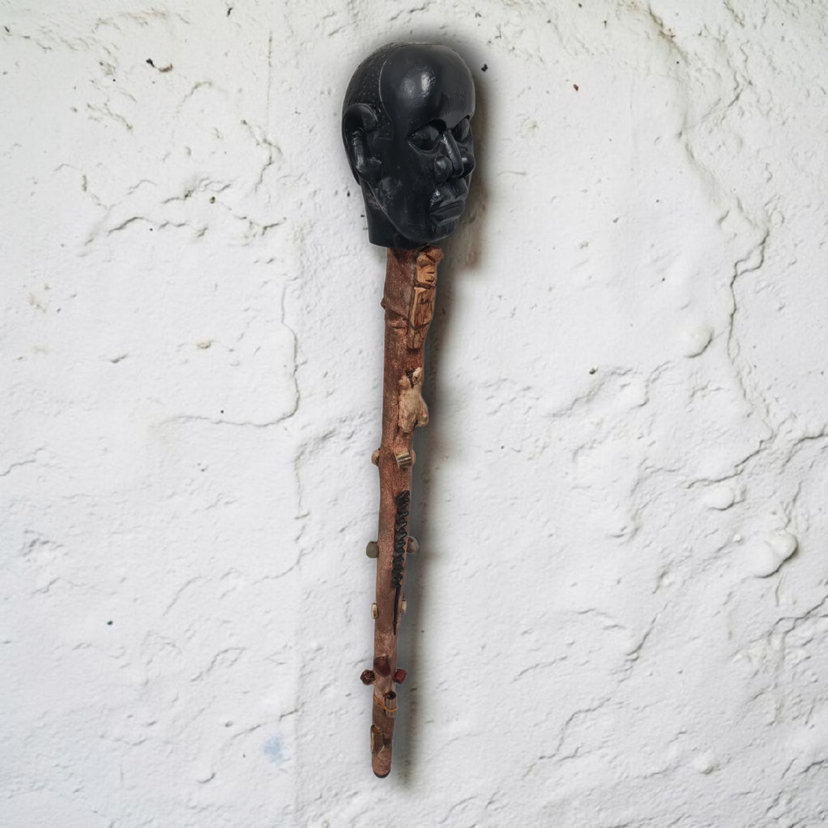 Bastón de carga Eggun , santería , Palo Mayombe , voodoo