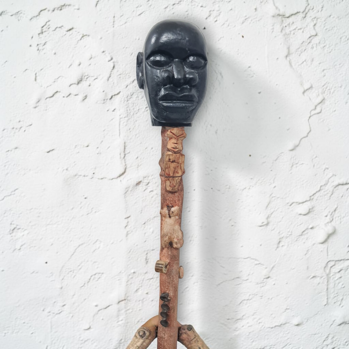 Bastón de carga Eggun , santería , Palo Mayombe , voodoo