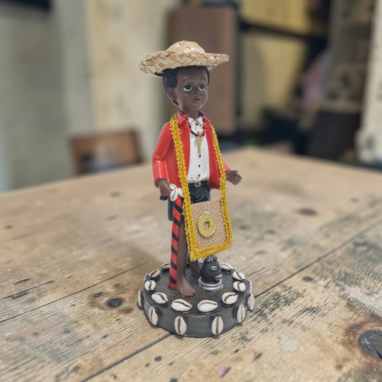 Estatua de Orisha Elegua bebé 25cm , articulos de santeria