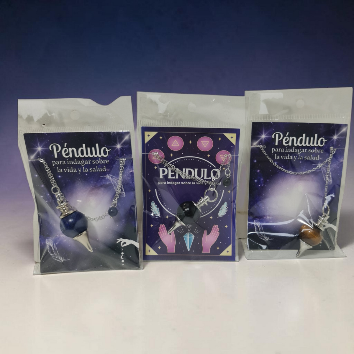 Pendulos bola minerales