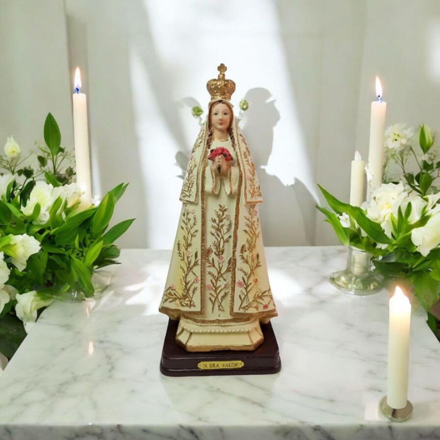 Nuestra Señora de la salud 22cm , virgenes y santos catolicos