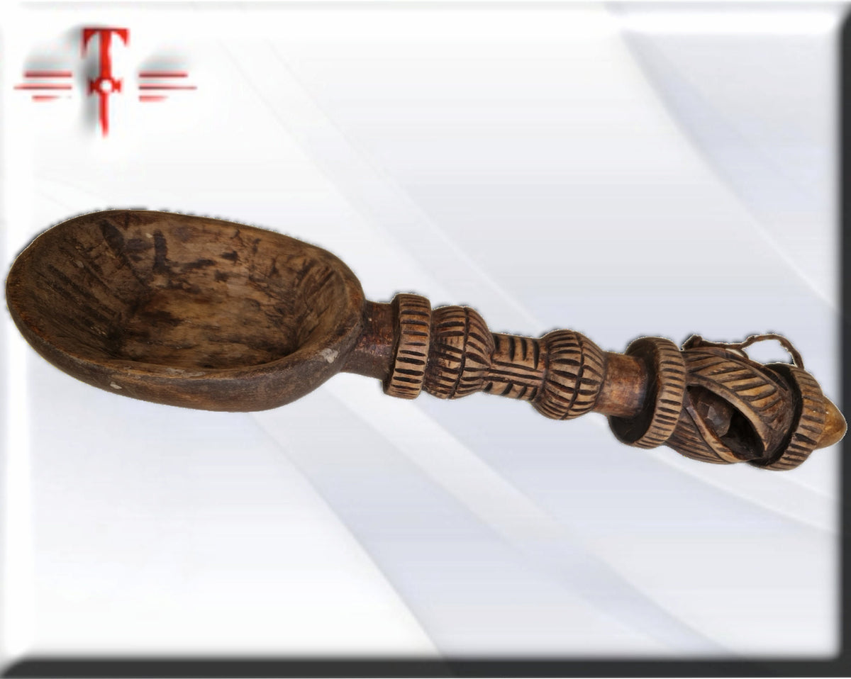 Afrikanische Kunst Großer geschnitzter Holzlöffel, Afrikanische Kunst, Kunstgalerie, Handarbeit