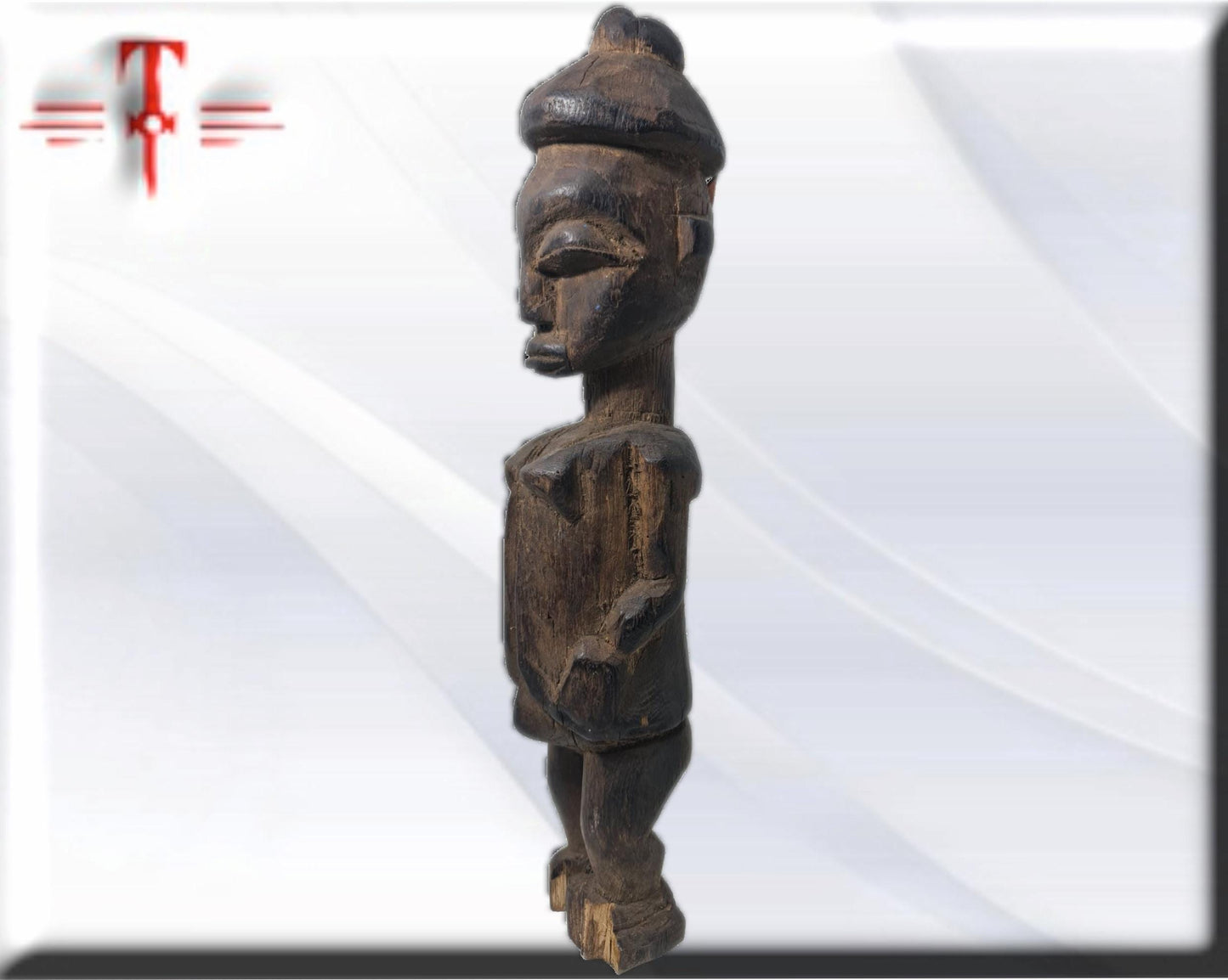 Antigua estatua Africana   , arte Africano , Vintage , hecho a mano