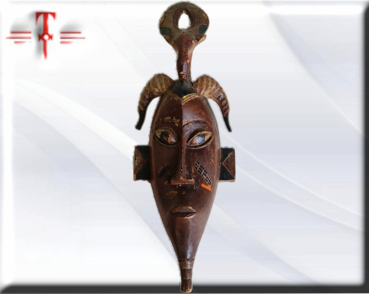Gouro-Maske Elfenbeinküste, afrikanische Kunst,
