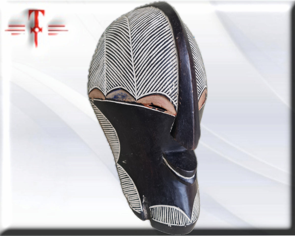 Antike Songye-Maske, Kongo, afrikanische Kunst, Galerie für afrikanische Kunst