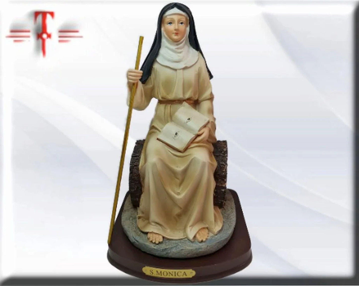 Santa Monica. Katholische Jungfrauen und Heilige, religiöse Produkte