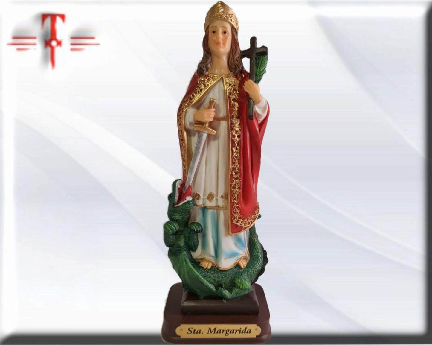 Heilige Margarete. Katholische Jungfrauen und Heilige, religiöse Produkte