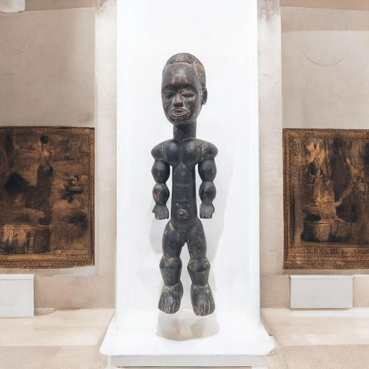 Fetiche Bakongo  Congo  Tribal  , arte Africano , Galería de arte , hecho a mano