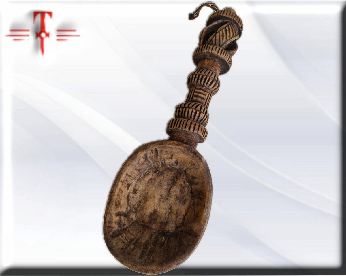Afrikanische Kunst Großer geschnitzter Holzlöffel, Afrikanische Kunst, Kunstgalerie, Handarbeit