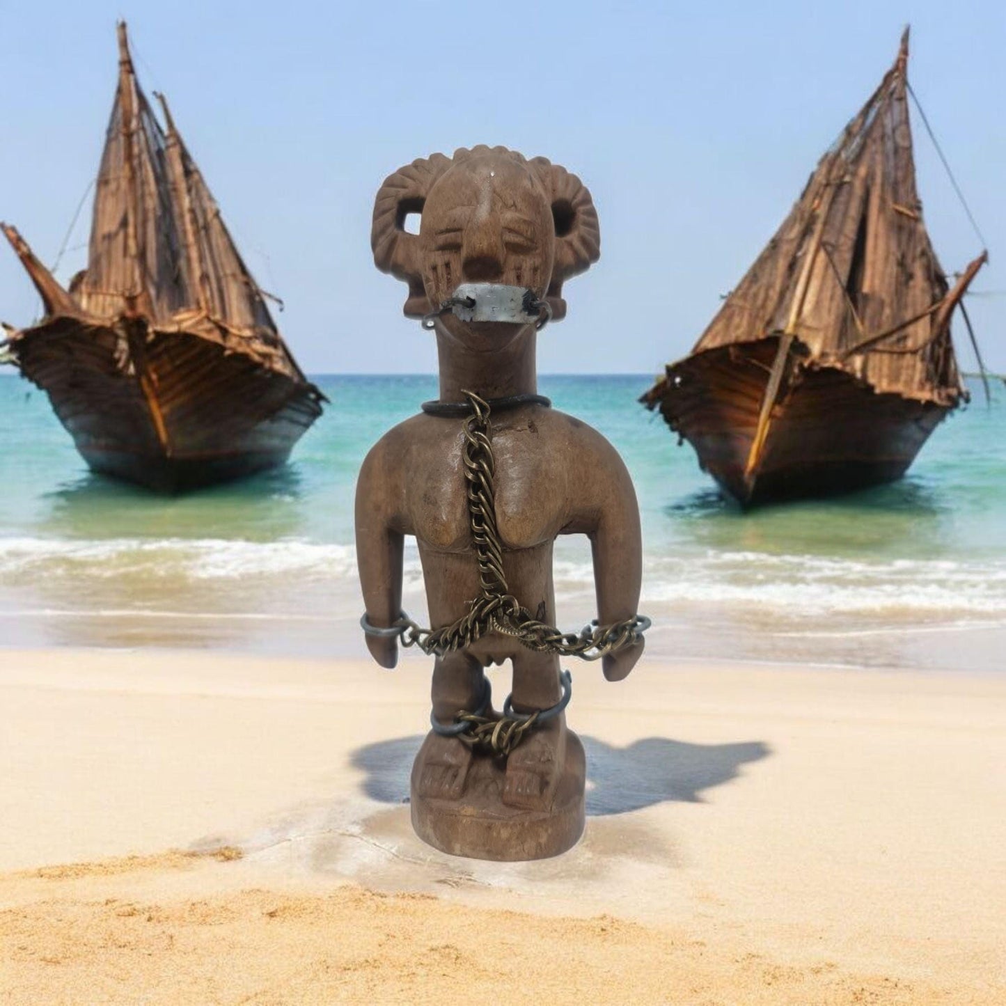 Sklavenfetisch wird zur Dominanz eingesetzt, Geheimnisse des afrikanischen Voodoo