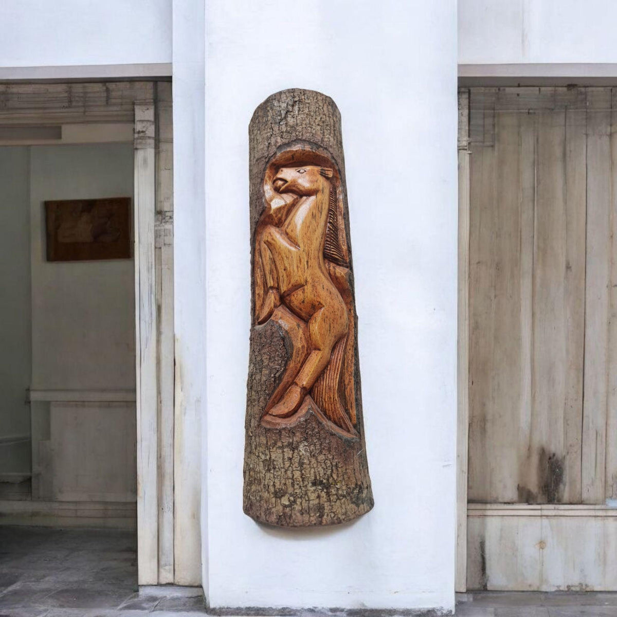 Deco art Caballo   , arte Africano , Vintage , hecho a mano