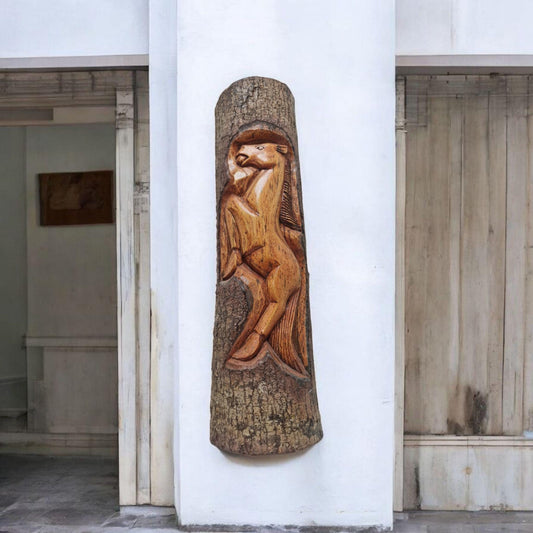 Deko-Kunst Pferd, afrikanische Kunst, Vintage, handgefertigt