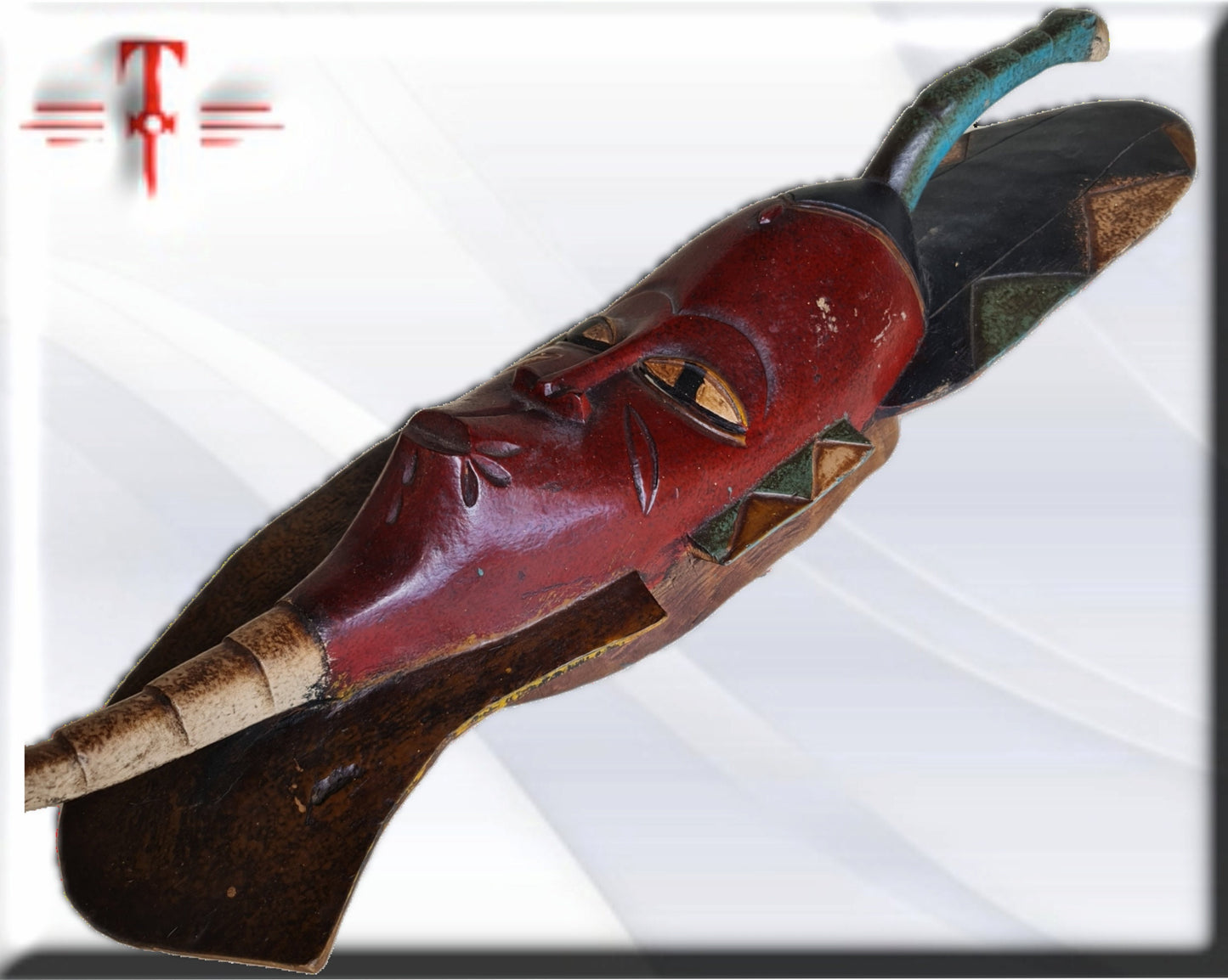 Igbo-Maske Nigeria, afrikanische Kunst, Kunstgalerie, Antiquitäten