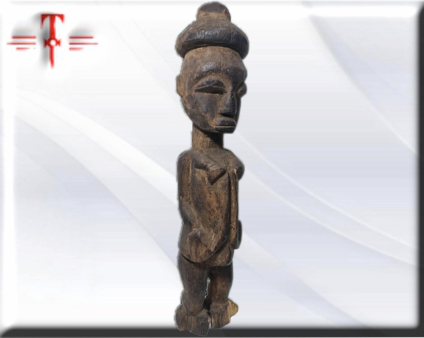 Antigua estatua Africana   , arte Africano , Vintage , hecho a mano