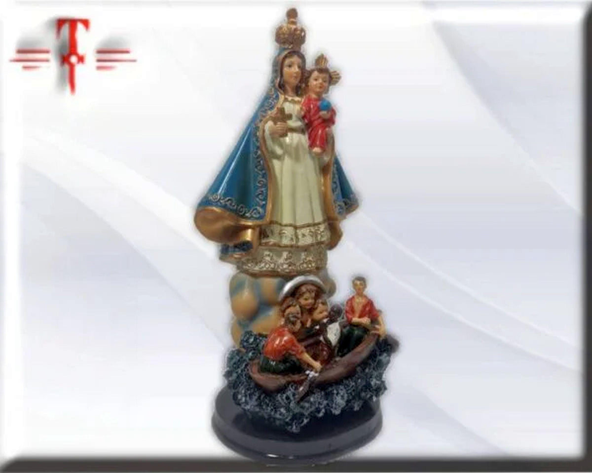 Unsere Liebe Frau der Barmherzigkeit aus blauem Kupfer, katholische Heilige und Jungfrauen, religiöse Produkte