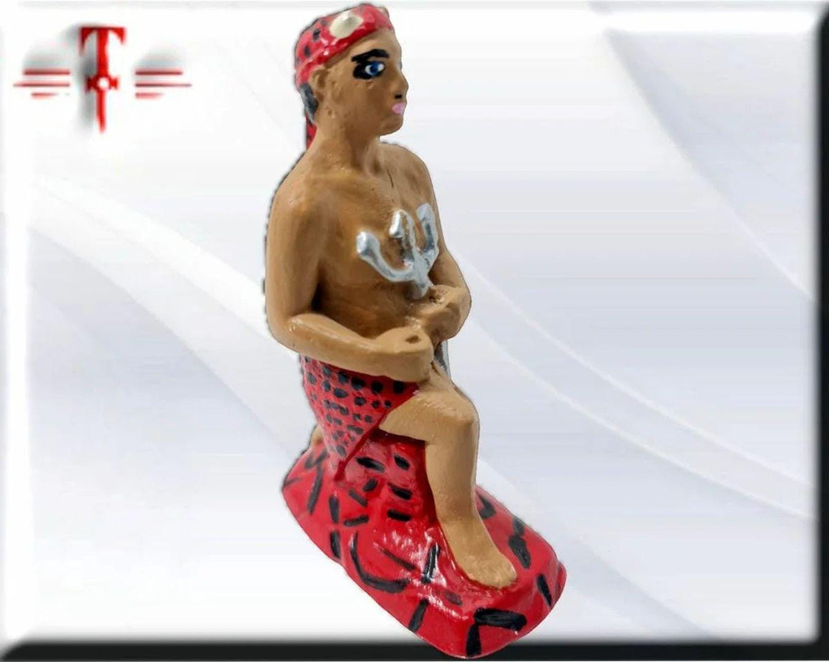 Exu Gipsfigur Tranca Ruas, Candomble, Kimbisa, Umbanda