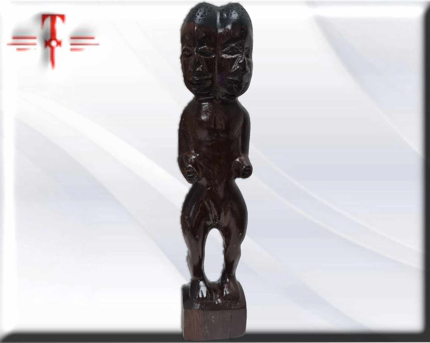 Aboran-Achikuelu-Puppe aus Holz – Santeria, Yoruba, Lucumí