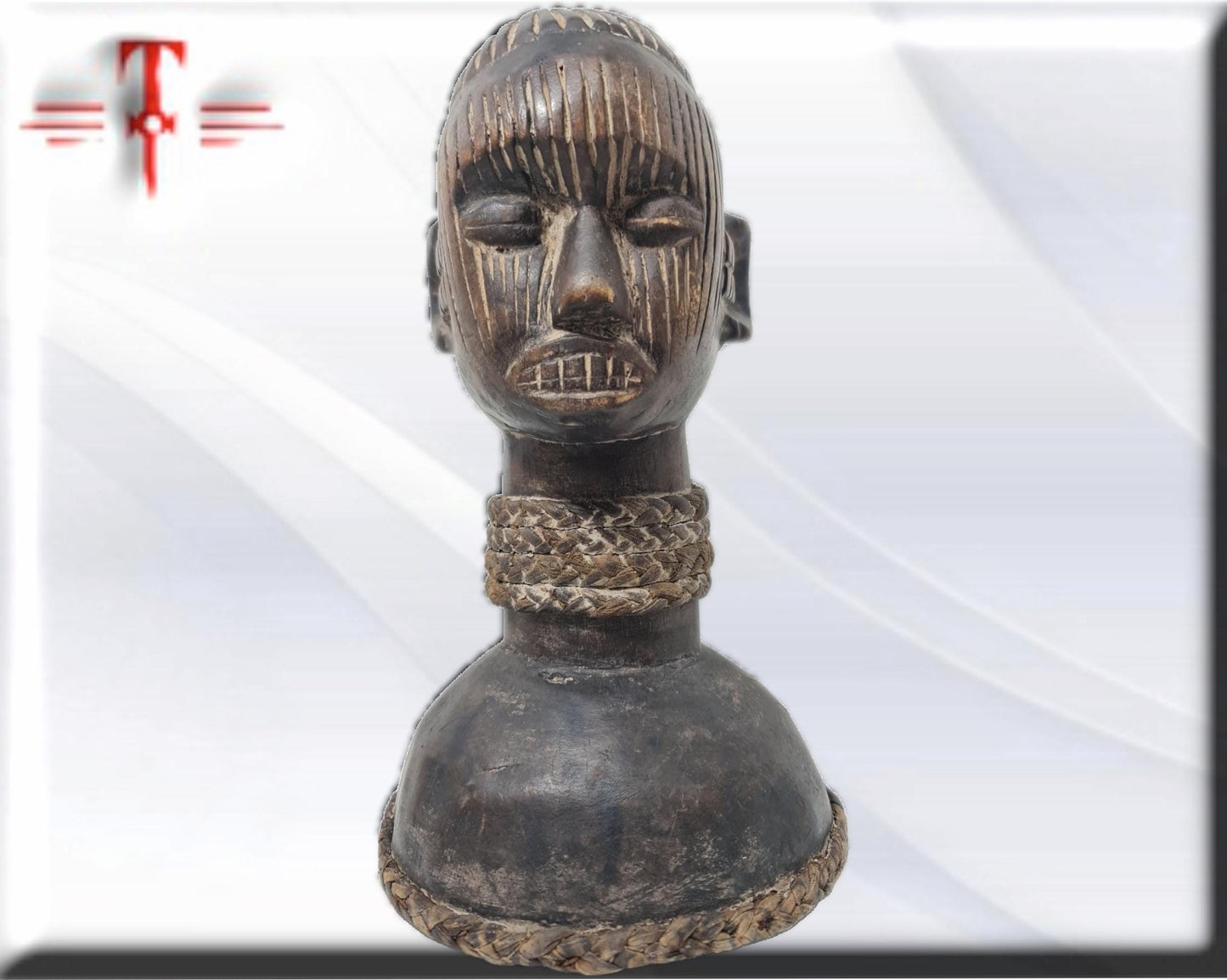Afrikanische Fetischbüste, afrikanische Kunst, Kunstgalerie, handgefertigt