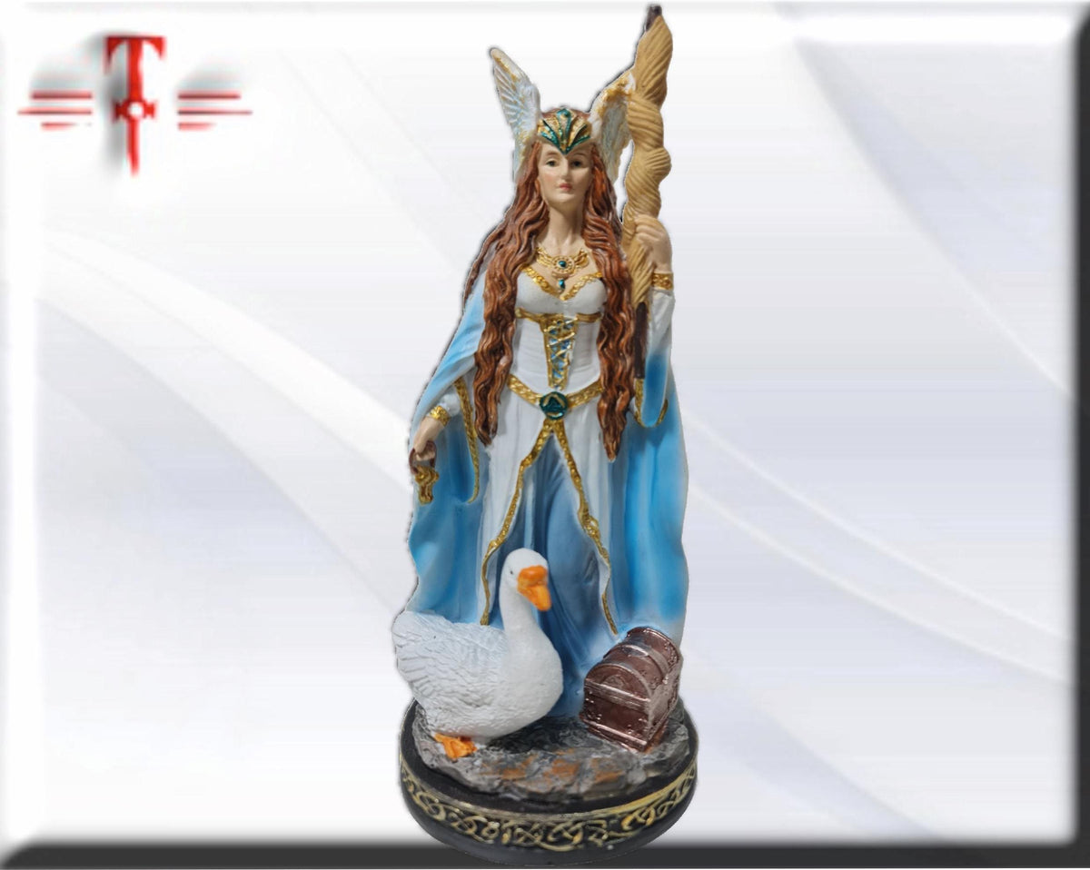 Estatua Diosa Frigg , dioses mitologicos , articulos esotéricos y religiosos , pintado a mano