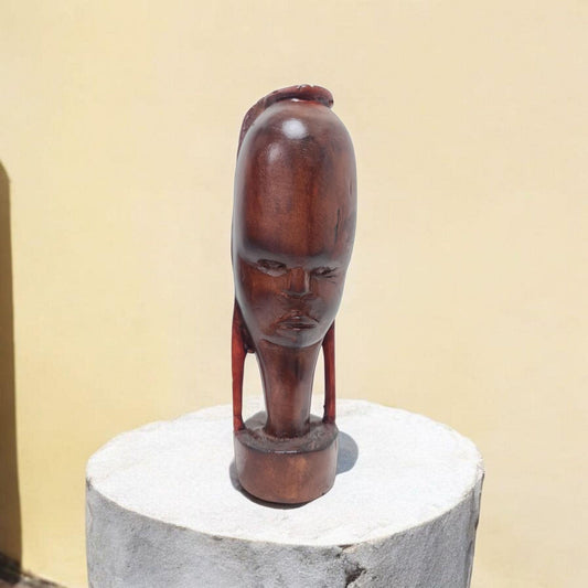 Büste eines afrikanischen Kriegers, afrikanische Kunst