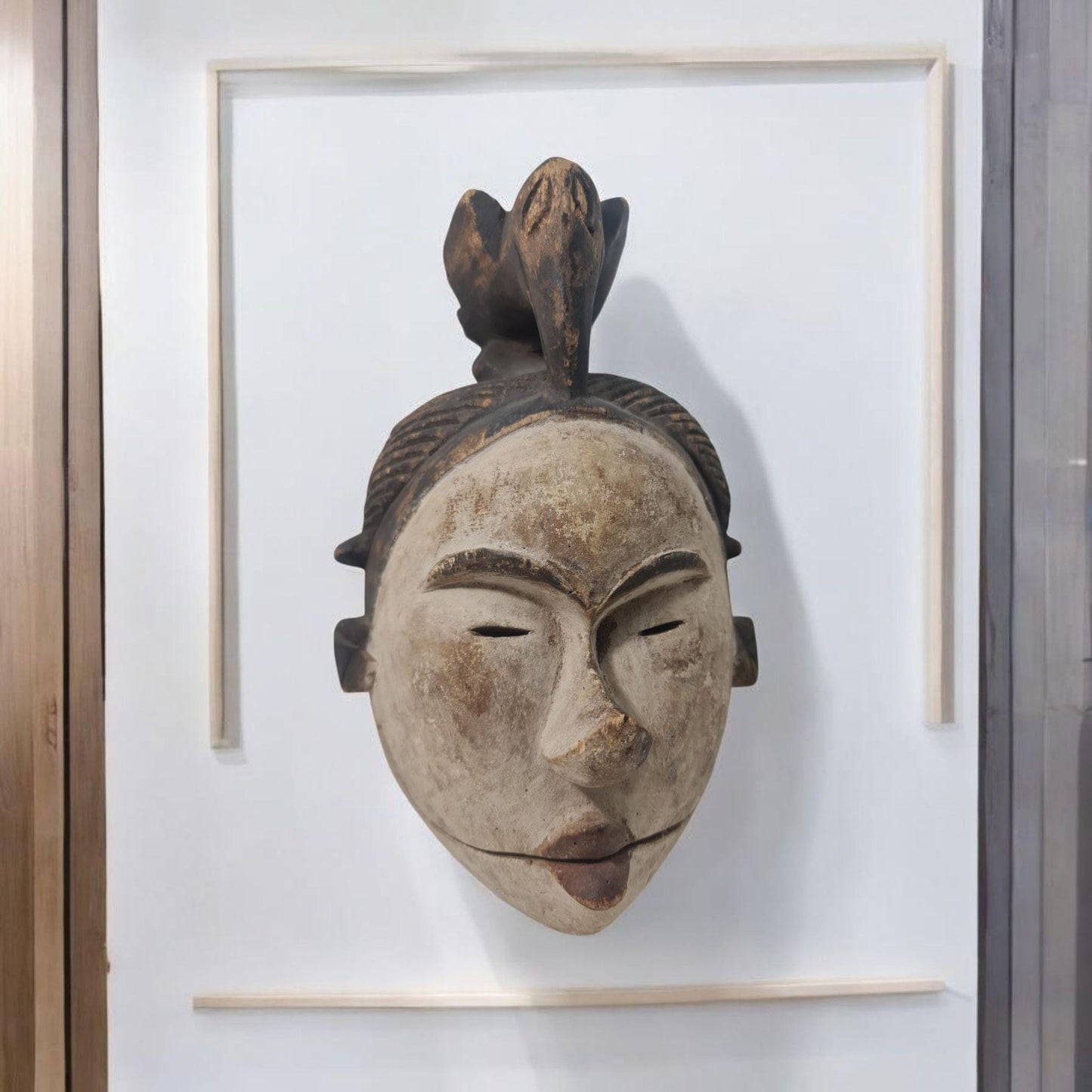 Antike afrikanische Punu-Maske, afrikanische Kunst