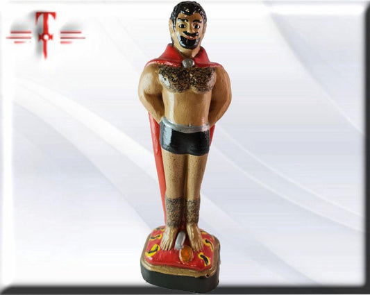 Figura Yeso exu Veludo , Candomble , kimbisa, Umbanda