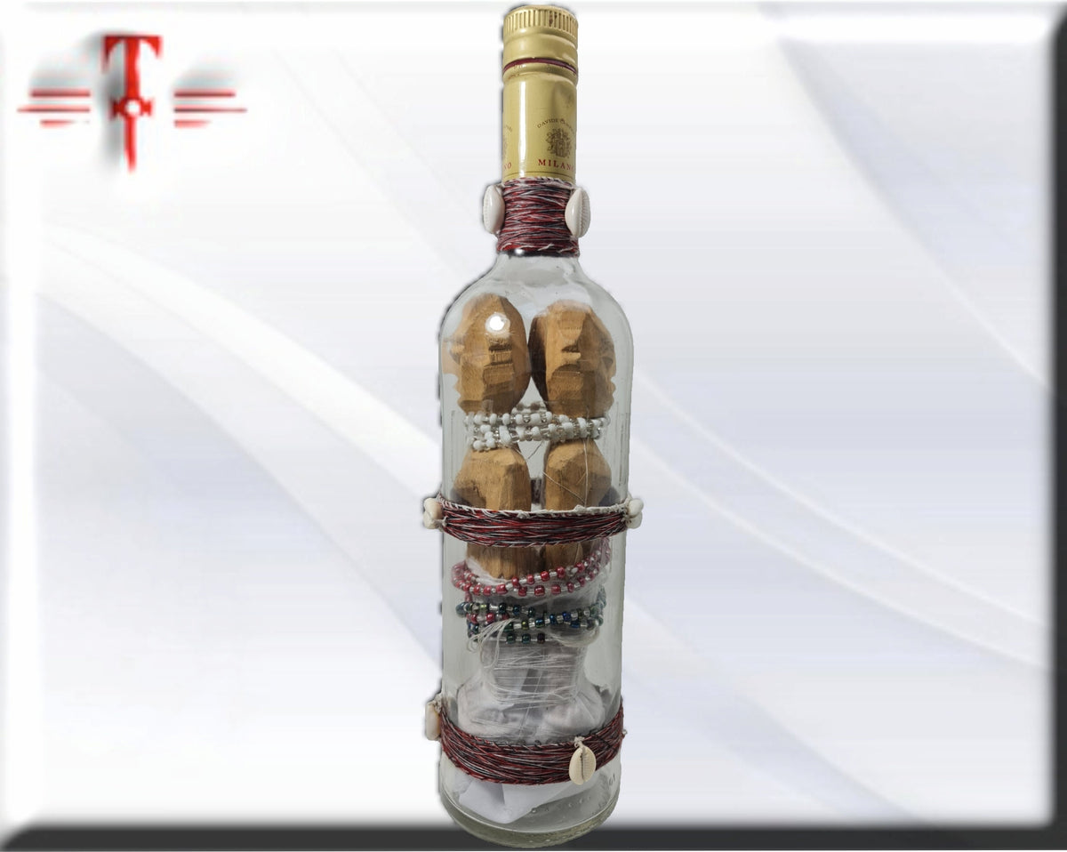 Magische Flasche Geheimnis des Schutzes gegen alle Hexerei und Flüche mächtiger Fetisch, Geheimnisse des Vodun