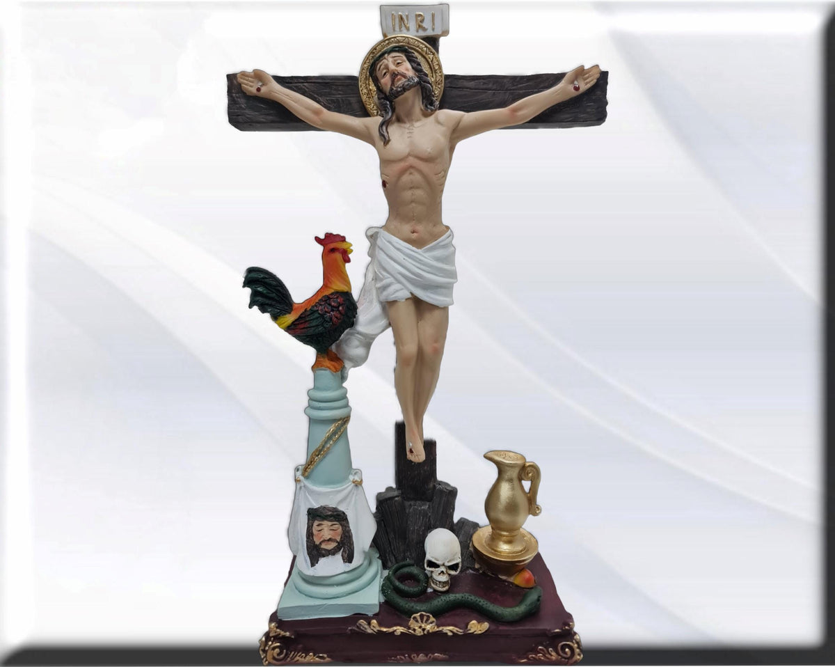 Statuenfigur von Christus, dem gerechten Richter. Katholische Heilige und Jungfrauen, Religiöse Produkte,