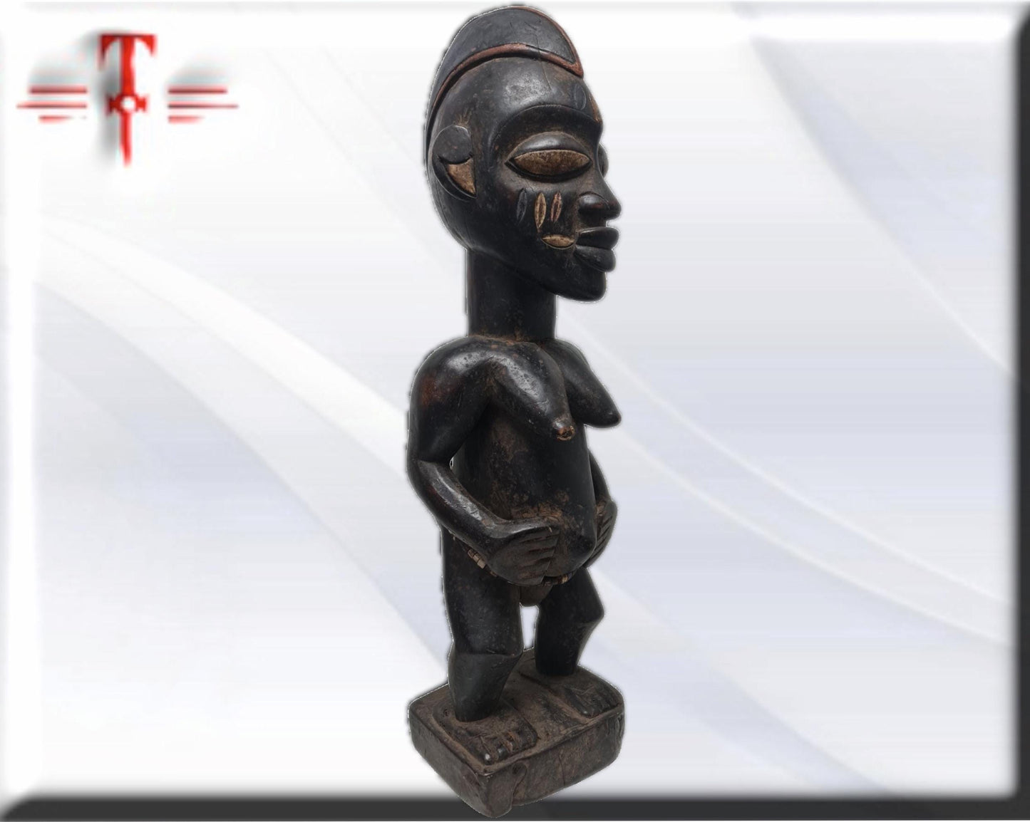 Afrikanischer Fetisch Kongo Tribal, Afrikanische Kunst, Kunstgalerie, Handgefertigt