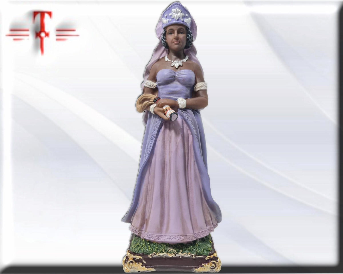 Estatua Naná Buruku , orishas de Santeria ,productos religiosos, pintada a mano