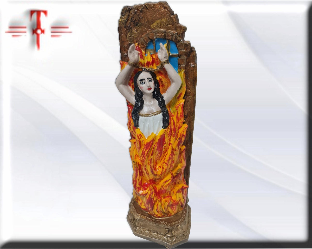 Figur der Anima Sola, Seele des Fegefeuers, esoterische und religiöse Artikel