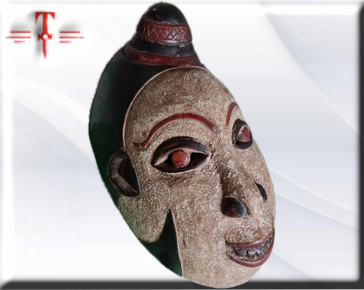 Alte Punu-Gabun-Maske afrikanische Kunst