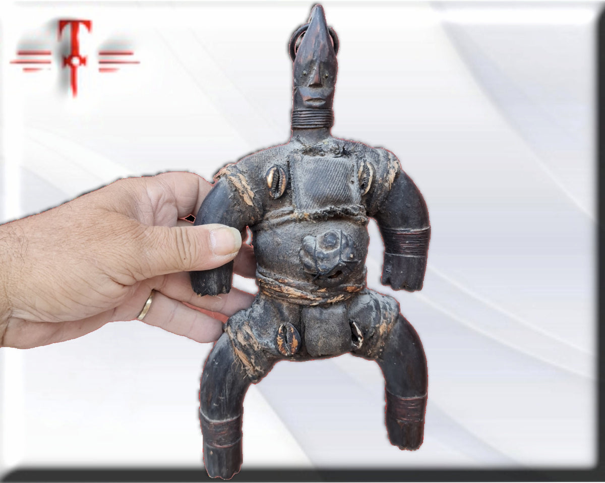 Fetiche Namji  Tribal  , arte Africano , Galería de arte , hecho a mano , siglo XX