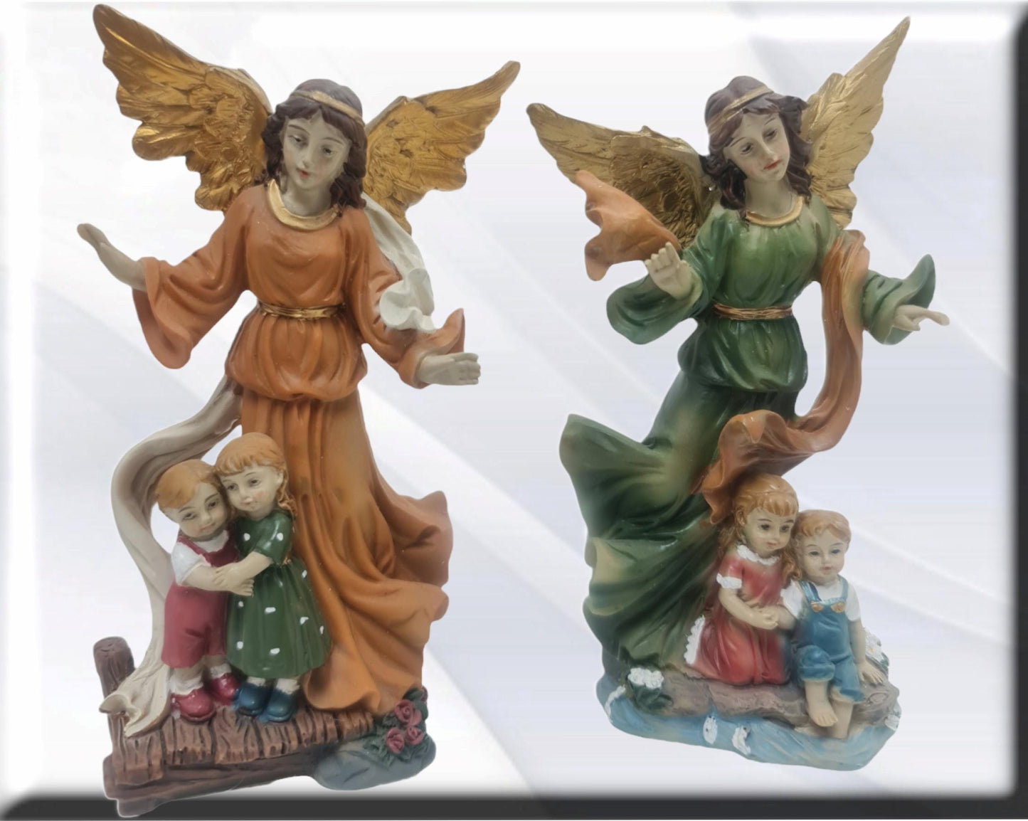 Ángel de la guarda, vírgenes y santos católicos