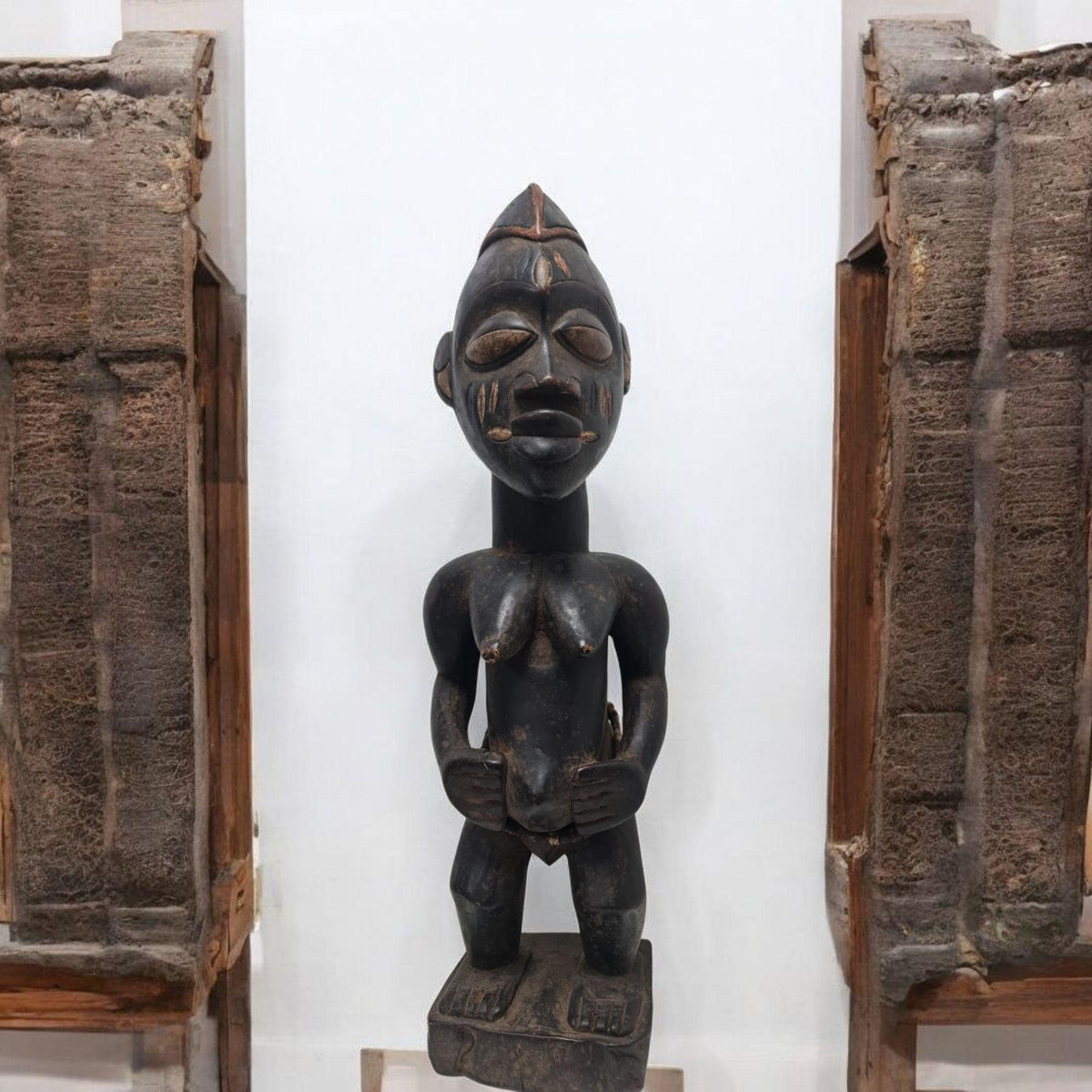 Afrikanischer Fetisch Kongo Tribal, Afrikanische Kunst, Kunstgalerie, Handgefertigt