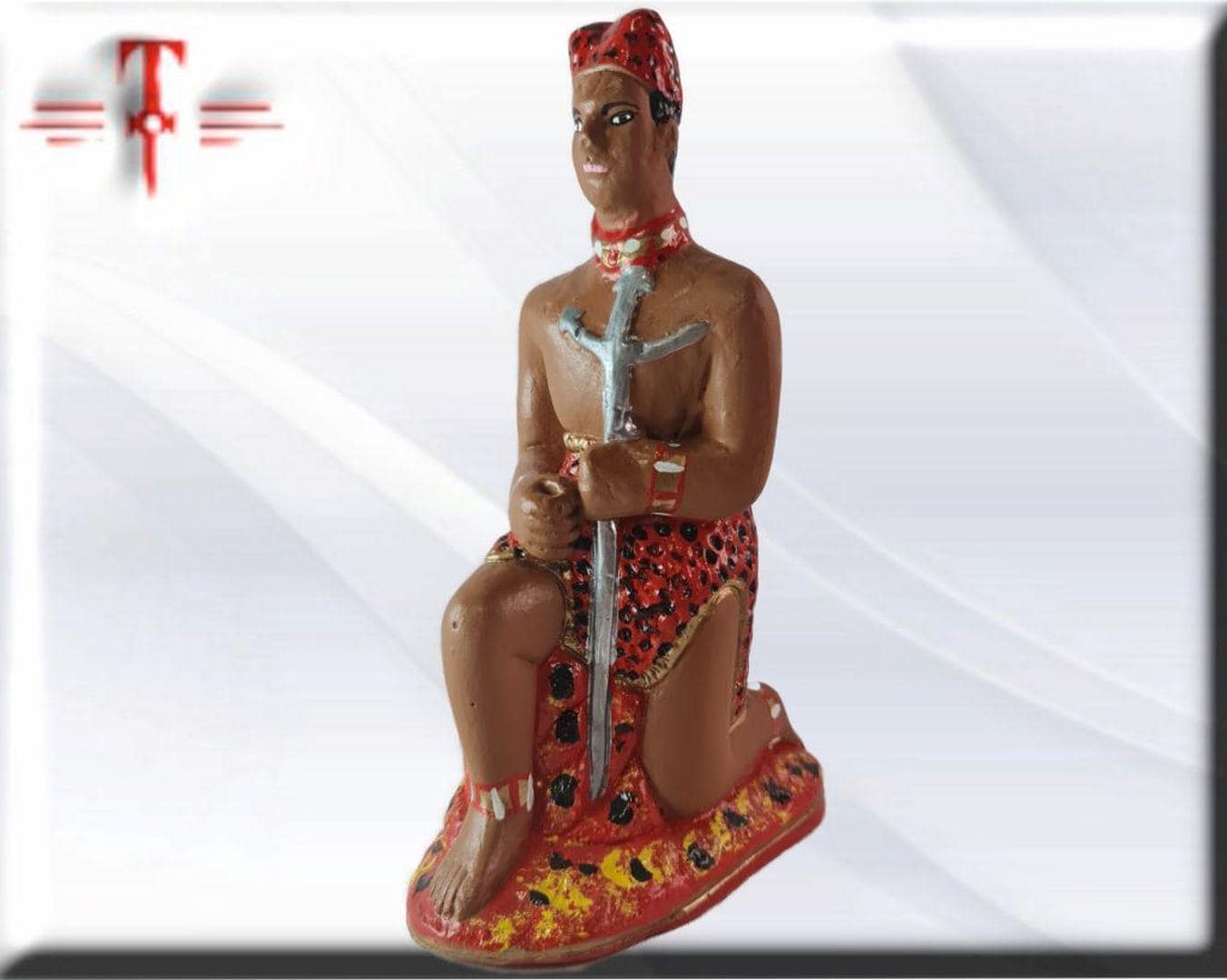 Exu Gipsfigur Tranca Ruas, Candomble, Kimbisa, Umbanda
