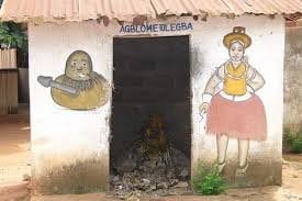Eisenphallus zur Zubereitung von Eshus, Vodun Legba, Eleguas