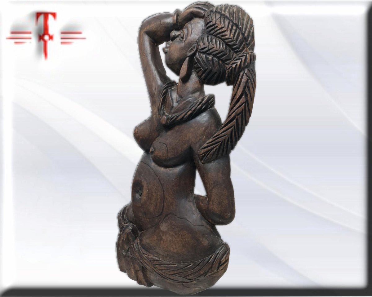 Deko-Kunst Afrikanische Frau, afrikanische Kunst, Vintage, handgefertigt