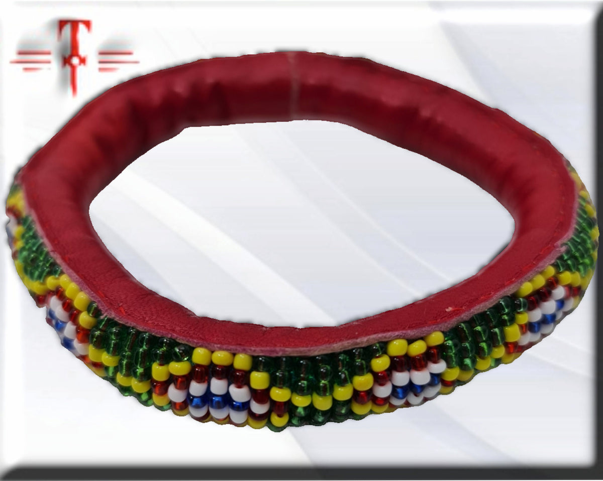 Lederarmband, Original aus Benin, Schutz, Amulett