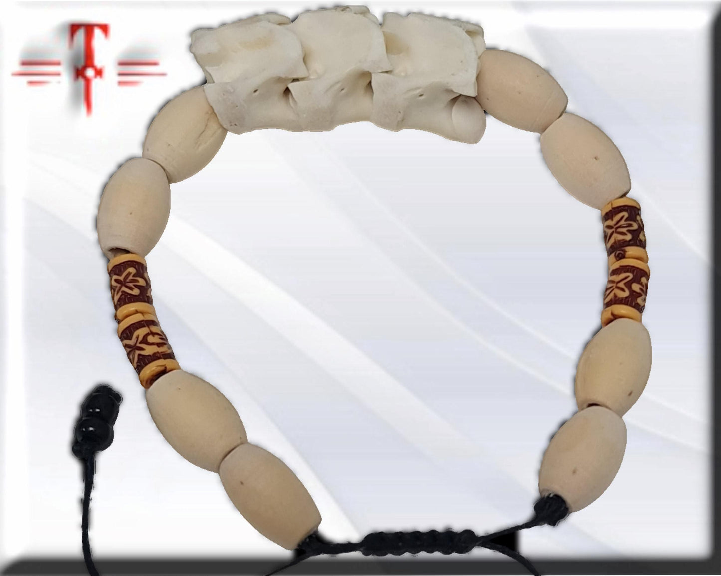 Afrikanisches Schlangenknochenarmband, Schutz, Glück, Vodou Fon Geheimnisse