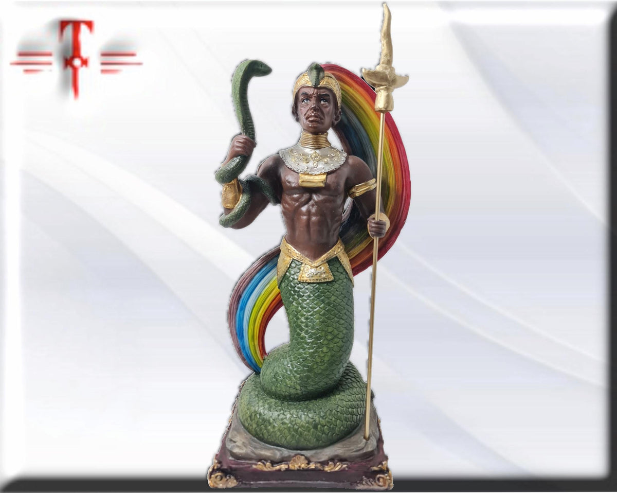 Statue von Oshumaré mit Regenbogen, Santeria, Candomble, Kimbisa, Umbanda