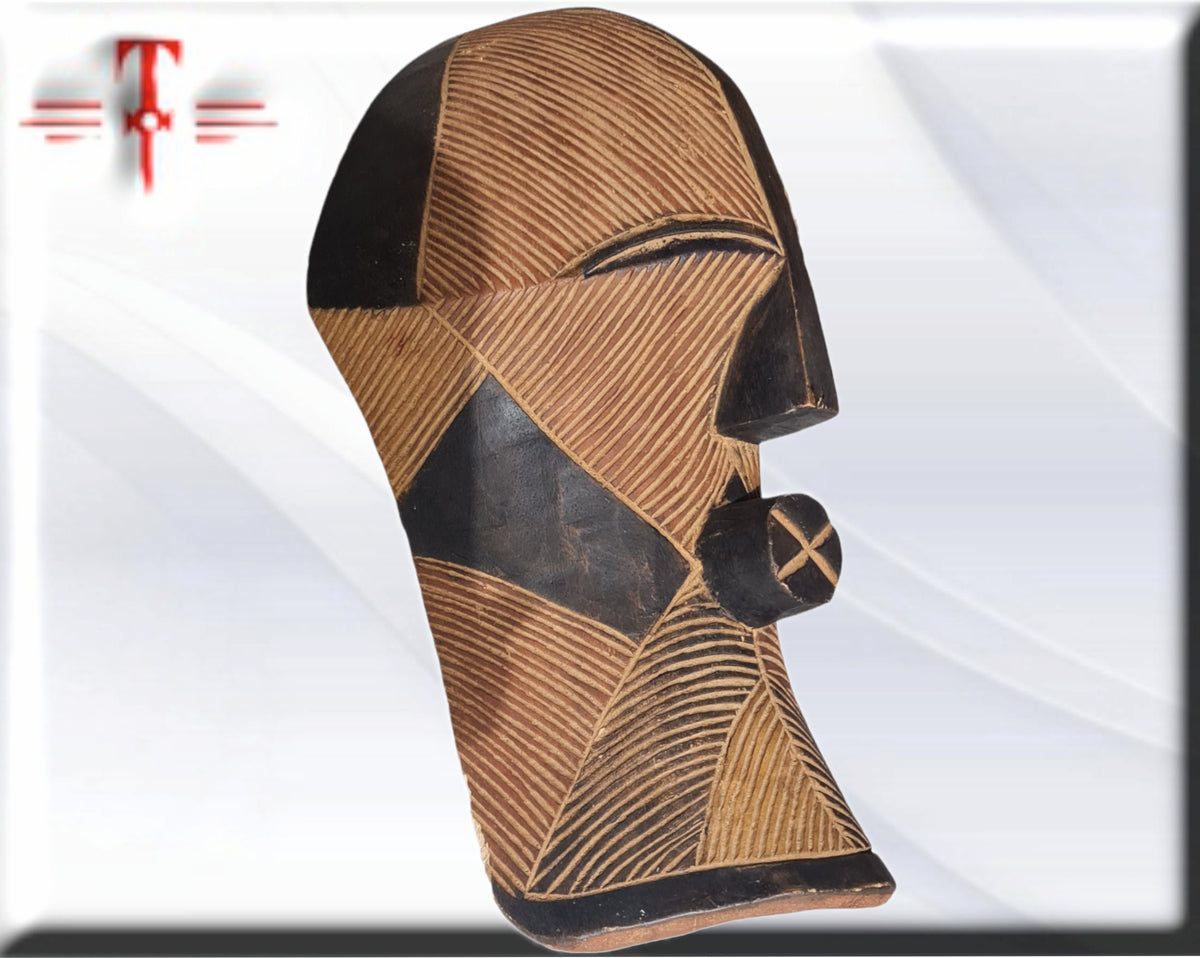 Máscara etnia Songye ( Congo arte africano)  Galería arte , antigüedad , artesanías africanas