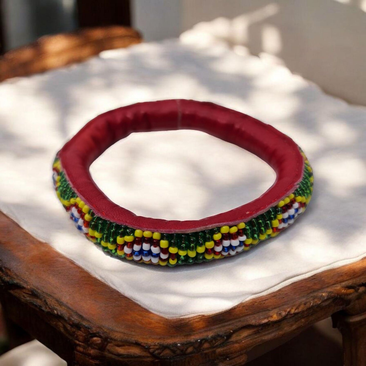 Lederarmband, Original aus Benin, Schutz, Amulett